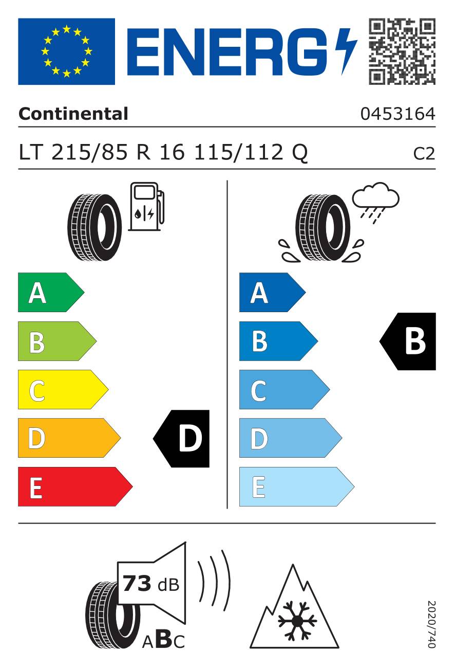 Continental VanContact Winter ( LT215/85 R16 115/112Q 10PR )