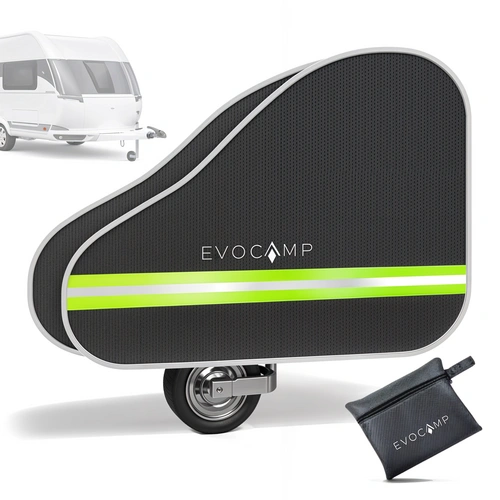 EVOCAMP Deichselabdeckung für Wohnwagen – Wasserdichte Anhängerdeichsel Abdeckung mit reflektierenden Streifen – Ideal für Anhänger, Pferde- & EVOCAMP Deichselabdeckung für Wohnwagen – Wasserdichte Anhängerdeichsel Abdeckung mit reflektierenden Streifen – Ideal für Anhänger, Pferde- &