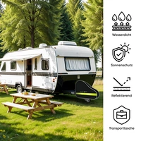 EVOCAMP Deichselabdeckung für Wohnwagen – Wasserdichte Anhängerdeichsel Abdeckung mit reflektierenden Streifen – Ideal für Anhänger, Pferde- & EVOCAMP Deichselabdeckung für Wohnwagen – Wasserdichte Anhängerdeichsel Abdeckung mit reflektierenden Streifen – Ideal für Anhänger, Pferde- &