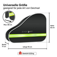 EVOCAMP Deichselabdeckung für Wohnwagen – Wasserdichte Anhängerdeichsel Abdeckung mit reflektierenden Streifen – Ideal für Anhänger, Pferde- & EVOCAMP Deichselabdeckung für Wohnwagen – Wasserdichte Anhängerdeichsel Abdeckung mit reflektierenden Streifen – Ideal für Anhänger, Pferde- &