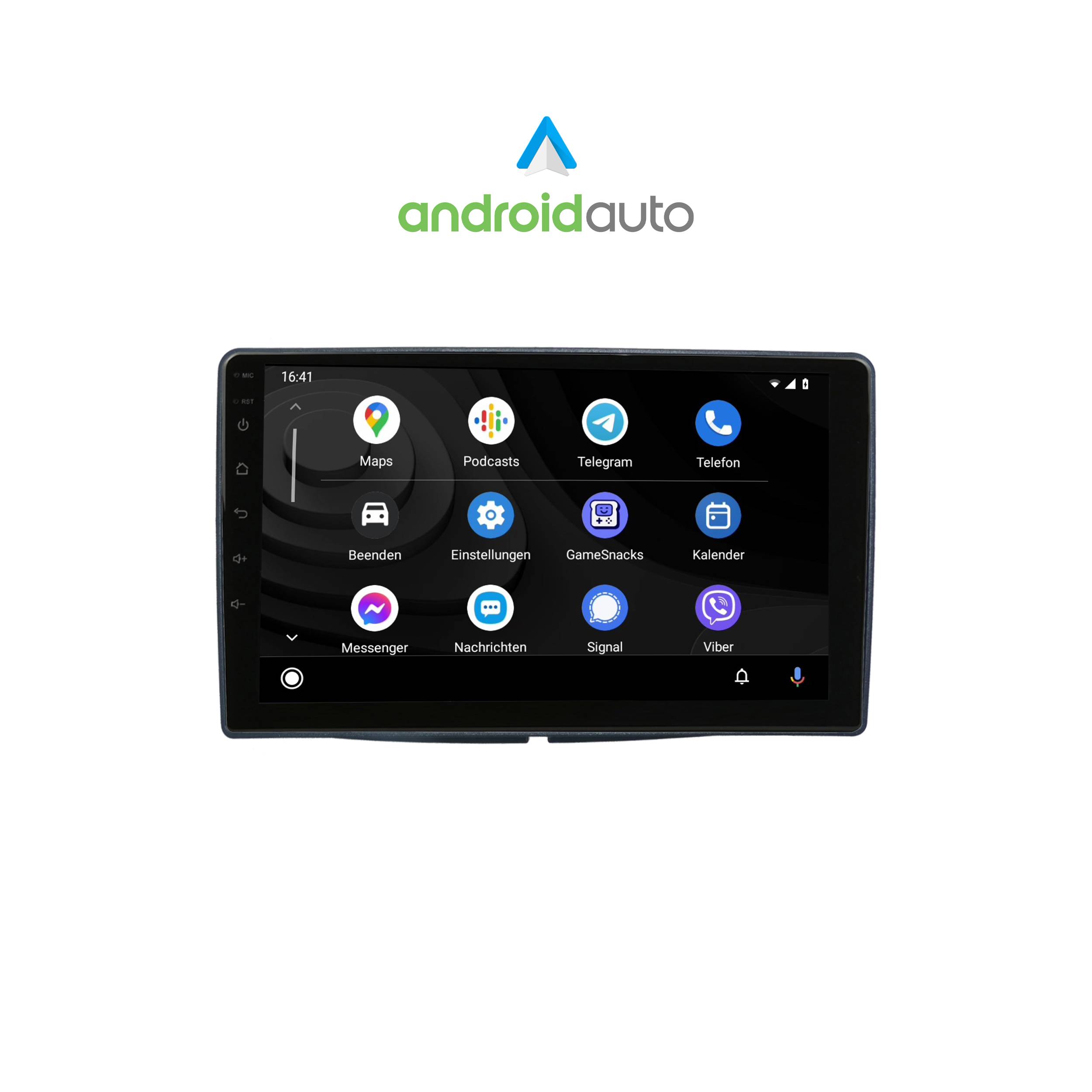 Für Fiat 500 16-19 9"Touch Android Autoradio GPS Navi CarPlay AndroidAuto
