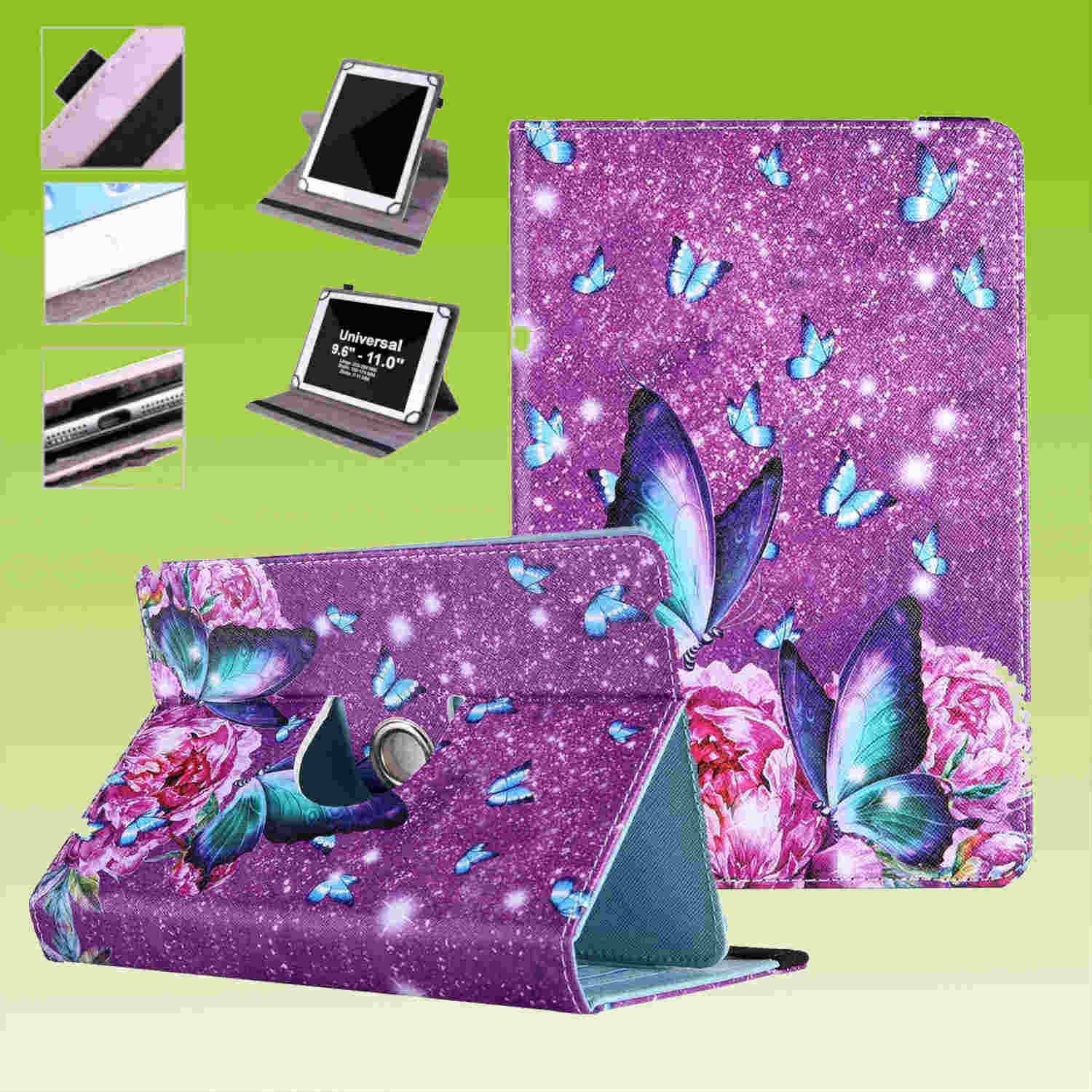 Für Honor / Huawei Tablet Motiv Muster 360 Grad Rotation Tasche Kunst-Leder Hülle Etuis Cover Schutz Case Zubehör