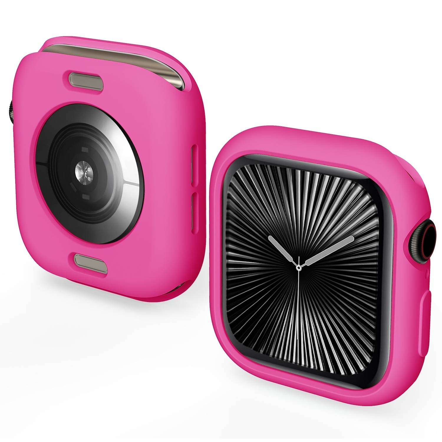 Für Apple Watch Series 11 / 10 42mm Candy Design Smart Watch TPU Gehäuse Hülle Pink