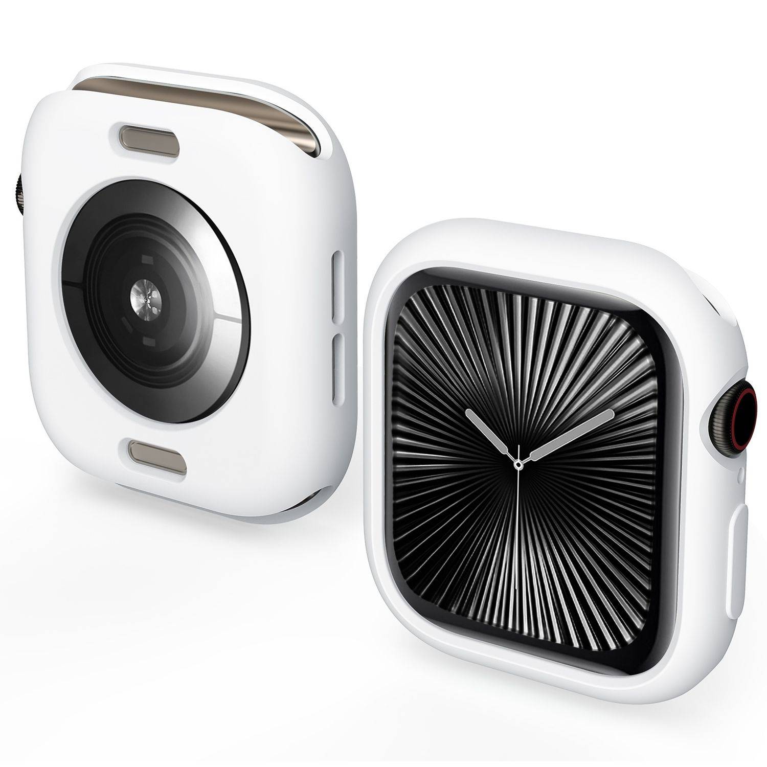 Für Apple Watch Series 11 / 10 42mm Candy Design Smart Watch TPU Gehäuse Hülle Weiß