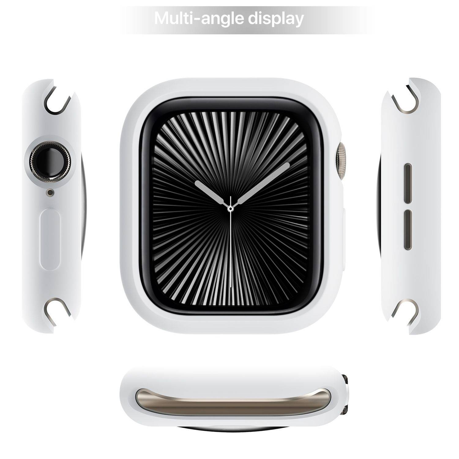 Für Apple Watch Series 10 42mm Candy Design Smart Watch TPU Gehäuse Hülle Weiß