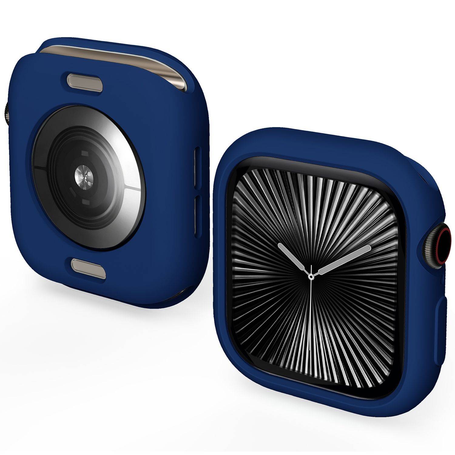 Für Apple Watch Series 11 / 10 42mm Candy Design Smart Watch TPU Gehäuse Hülle Dunkelblau