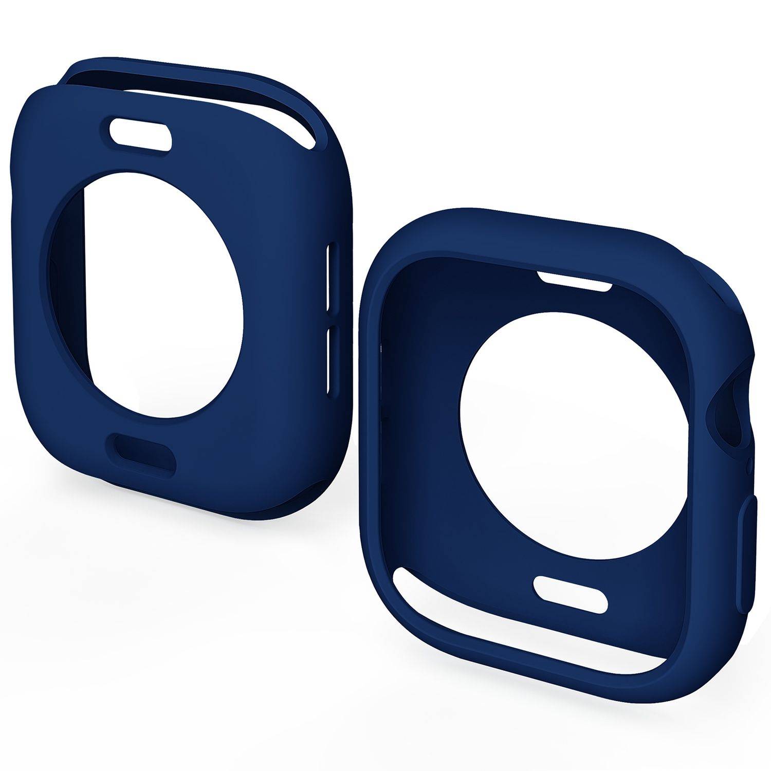 Für Apple Watch Series 10 42mm Candy Design Smart Watch TPU Gehäuse Hülle Dunkelblau