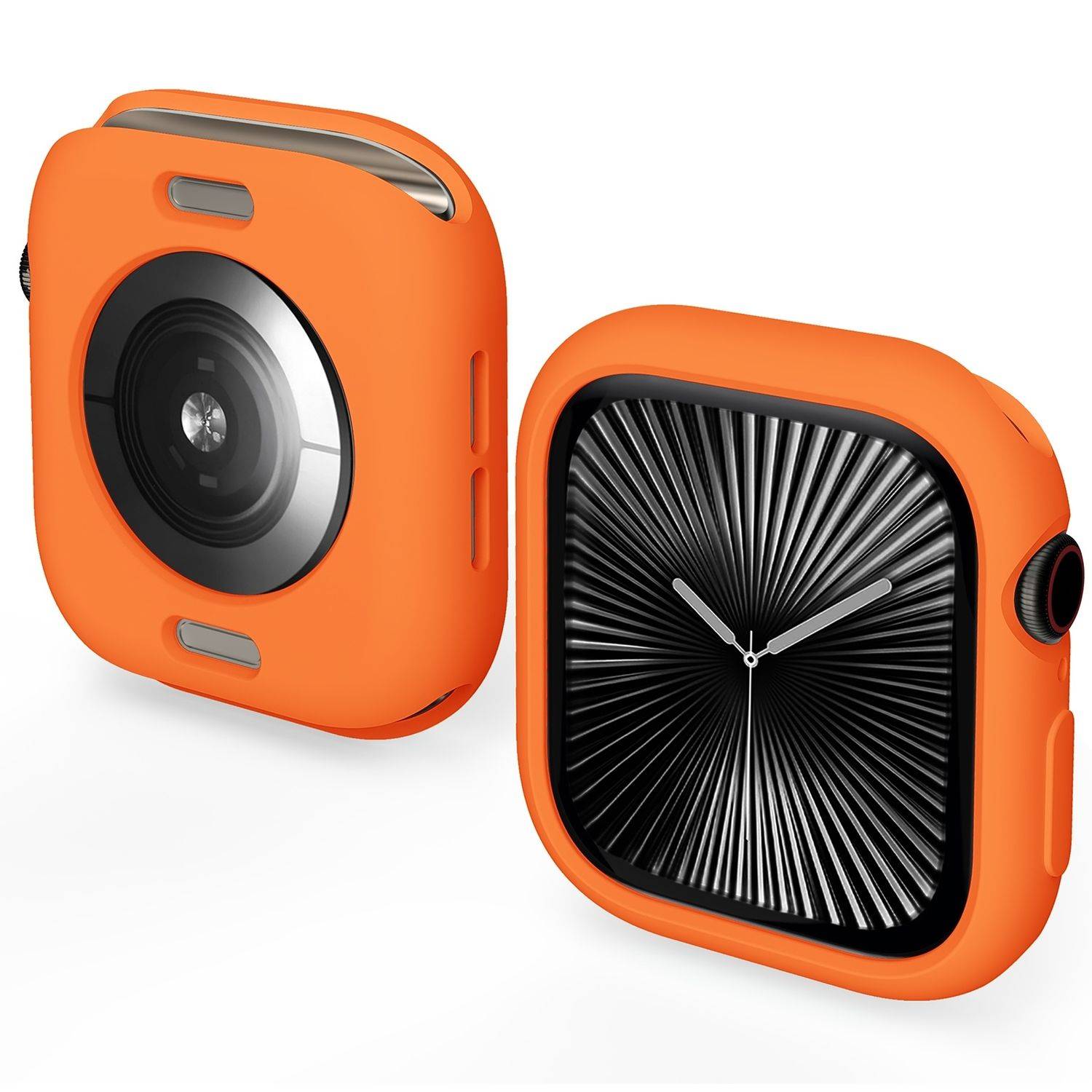 Für Apple Watch Series 11 / 10 42mm Candy Design Smart Watch TPU Gehäuse Hülle Orange