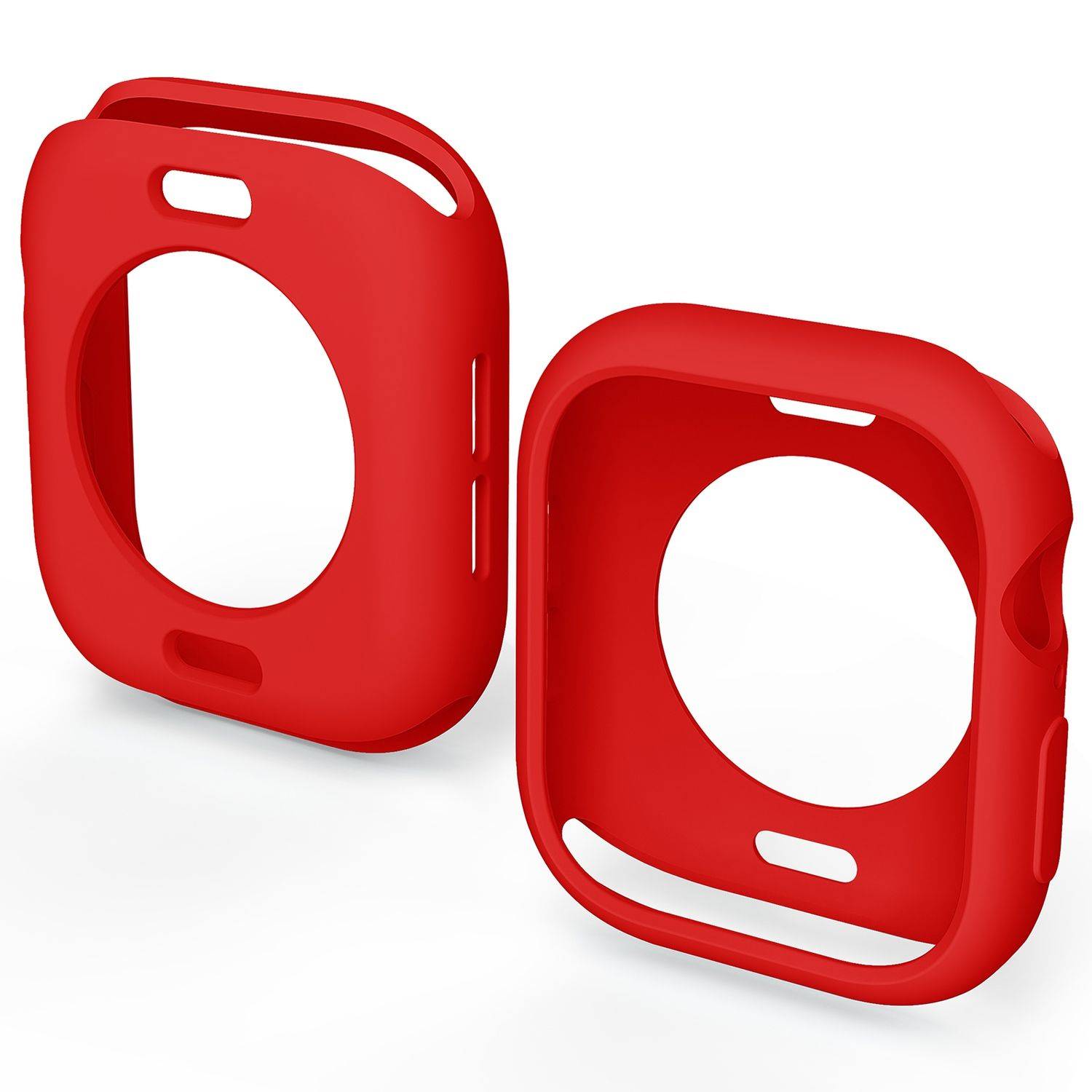 Für Apple Watch Series 10 46mm Candy Design Smart Watch TPU Gehäuse Hülle Rot