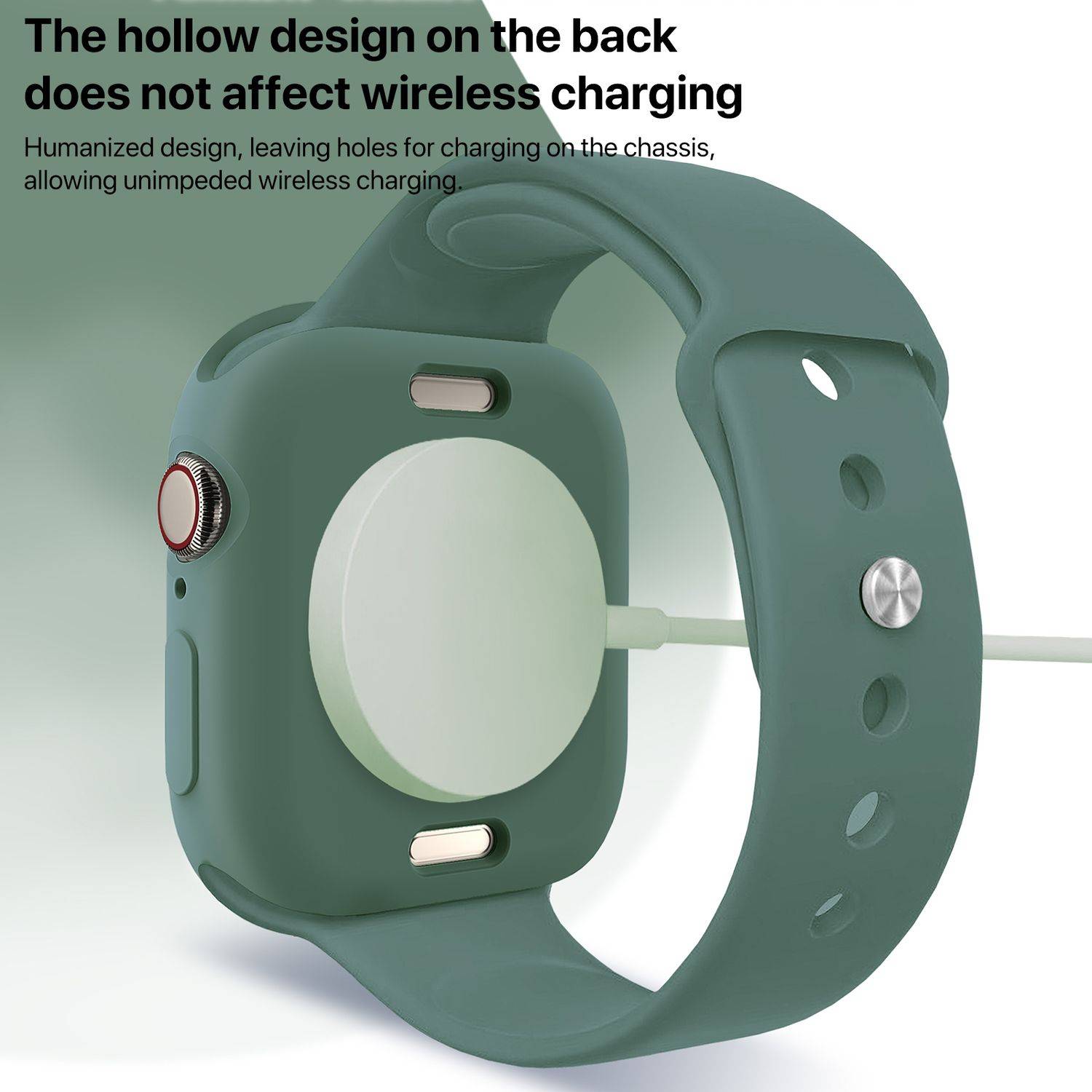 Für Apple Watch Series 10 42mm Candy Design Smart Watch TPU Gehäuse Hülle Hellgrün