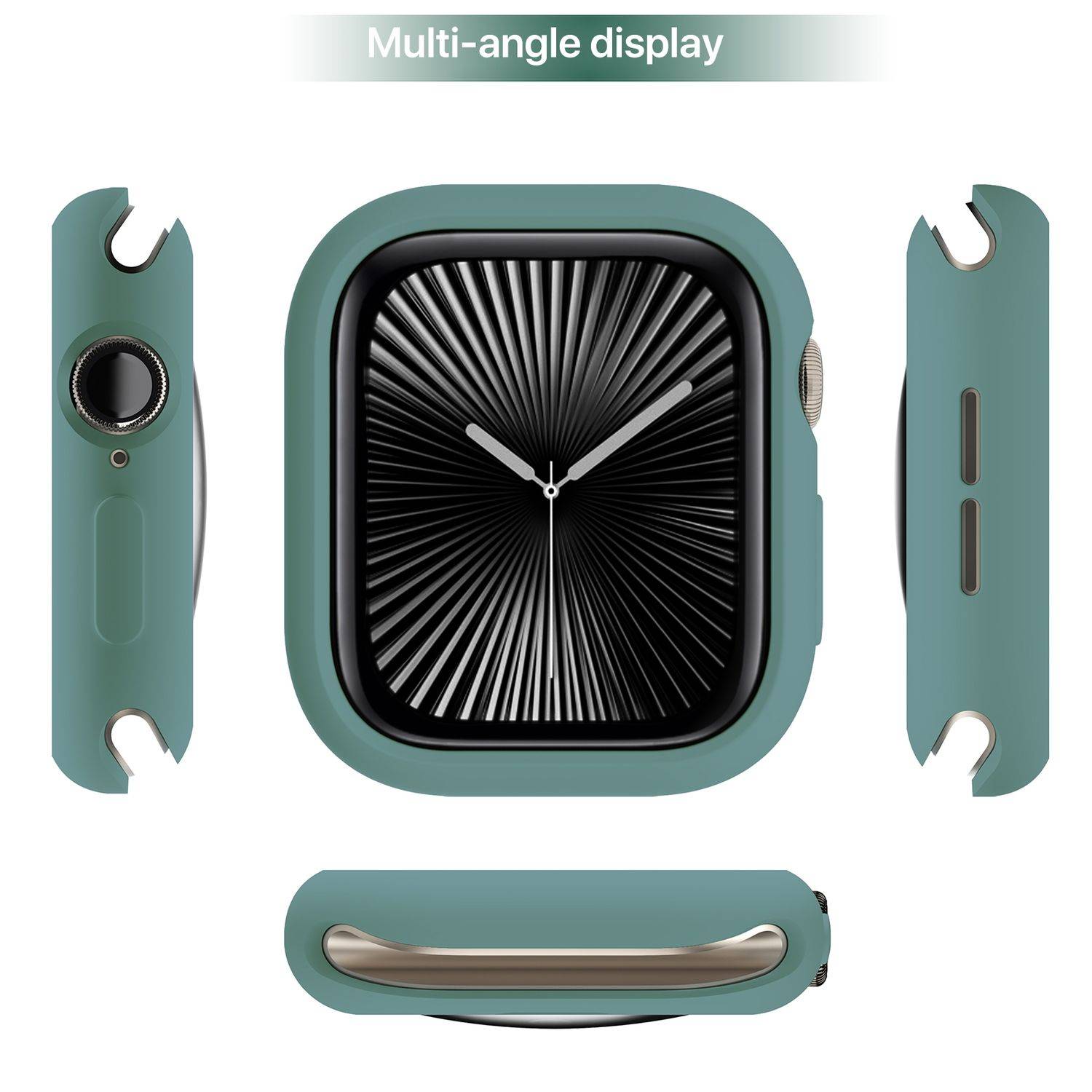 Für Apple Watch Series 10 46mm Candy Design Smart Watch TPU Gehäuse Hülle Hellgrün
