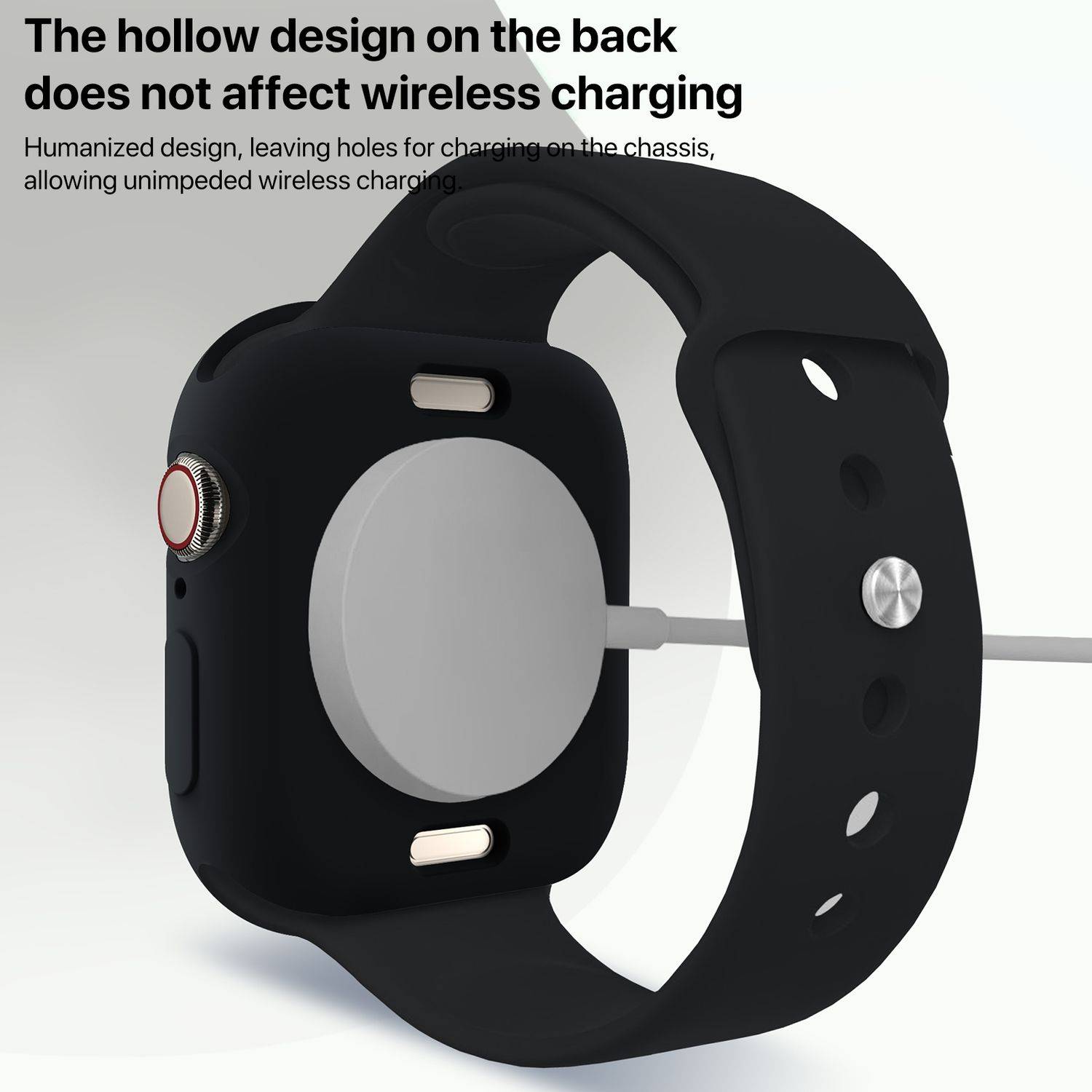 Für Apple Watch Series 10 42mm Candy Design Smart Watch TPU Gehäuse Hülle Schwarz