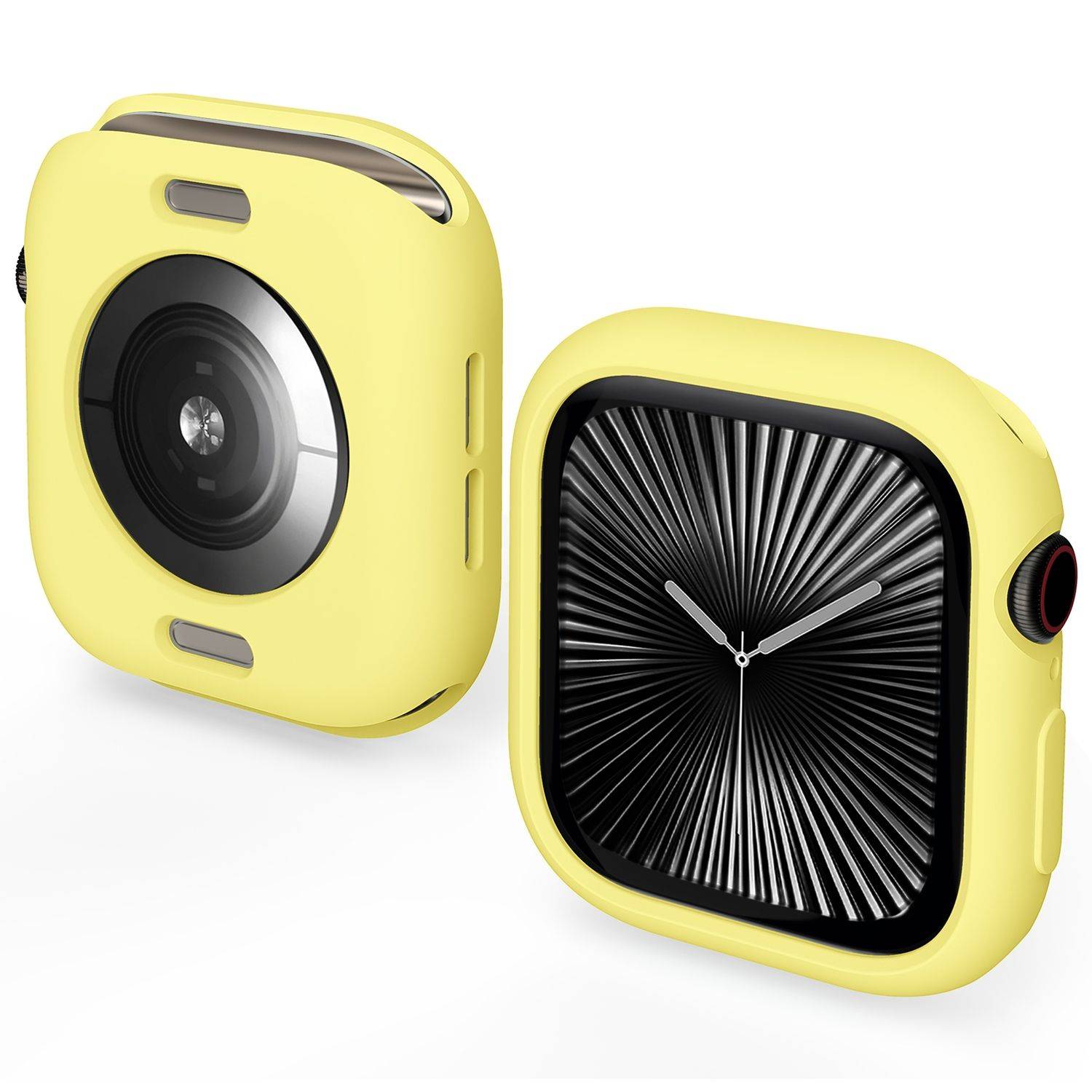 Für Apple Watch Series 11 / 10 42mm Candy Design Smart Watch TPU Gehäuse Hülle Gelb