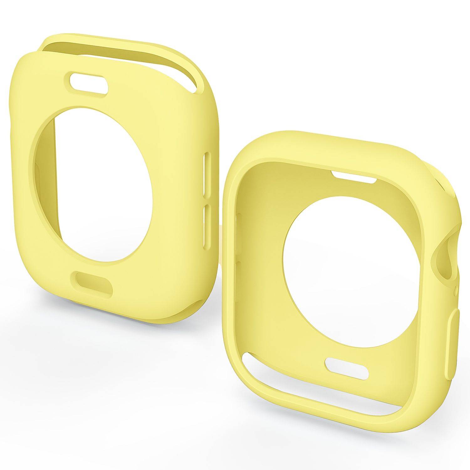 Für Apple Watch Series 11 / 10 42mm Candy Design Smart Watch TPU Gehäuse Hülle Gelb