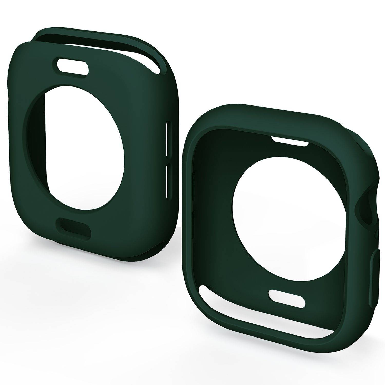 Für Apple Watch Series 10 42mm Candy Design Smart Watch TPU Gehäuse Hülle Dunkelgrün