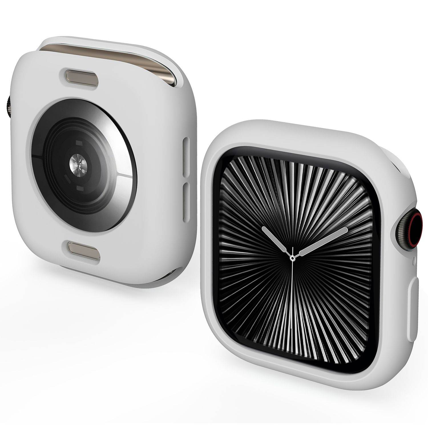 Für Apple Watch Series 10 46mm Candy Design Smart Watch TPU Gehäuse Hülle Grau