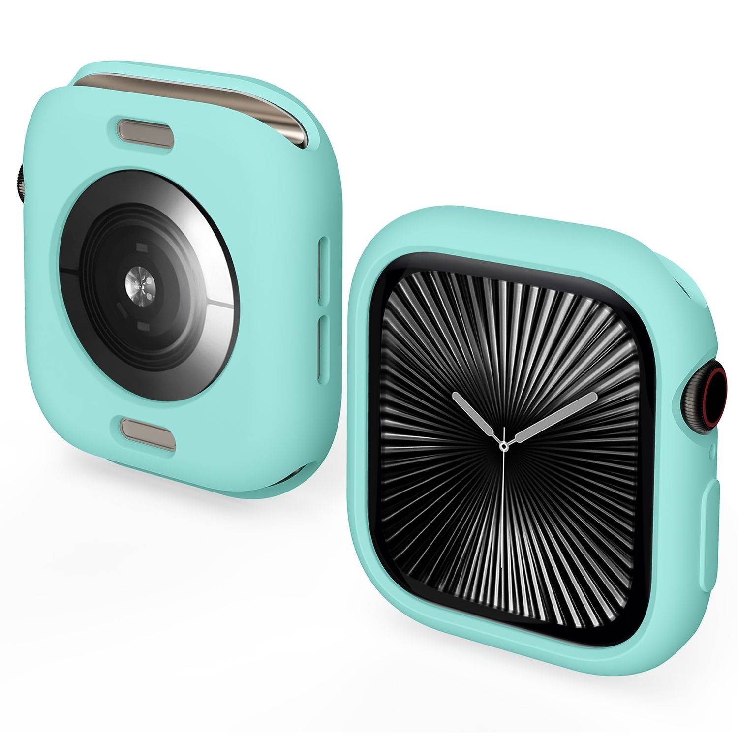 Für Apple Watch Series 11 / 10 42mm Candy Design Smart Watch TPU Gehäuse Hülle Türkis