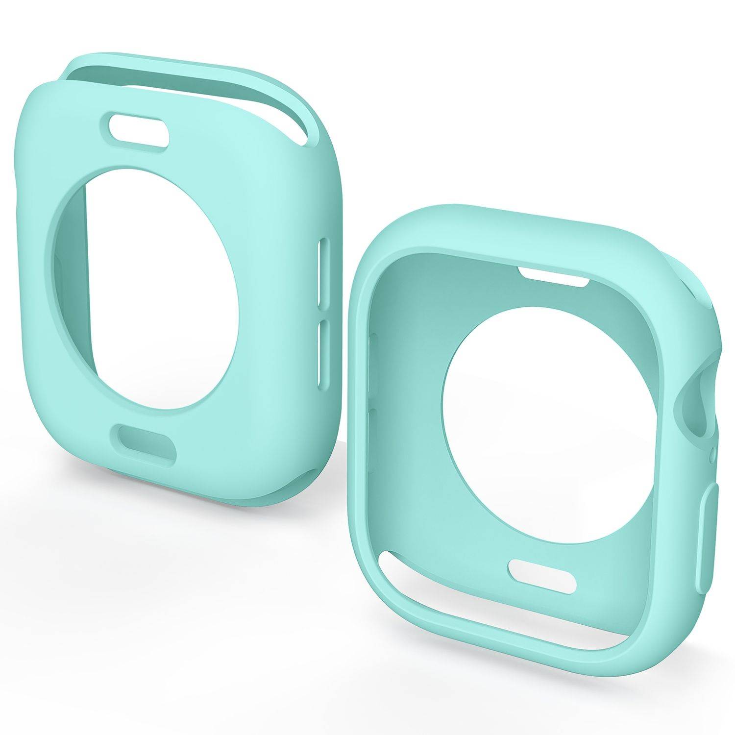 Für Apple Watch Series 10 46mm Candy Design Smart Watch TPU Gehäuse Hülle Türkis