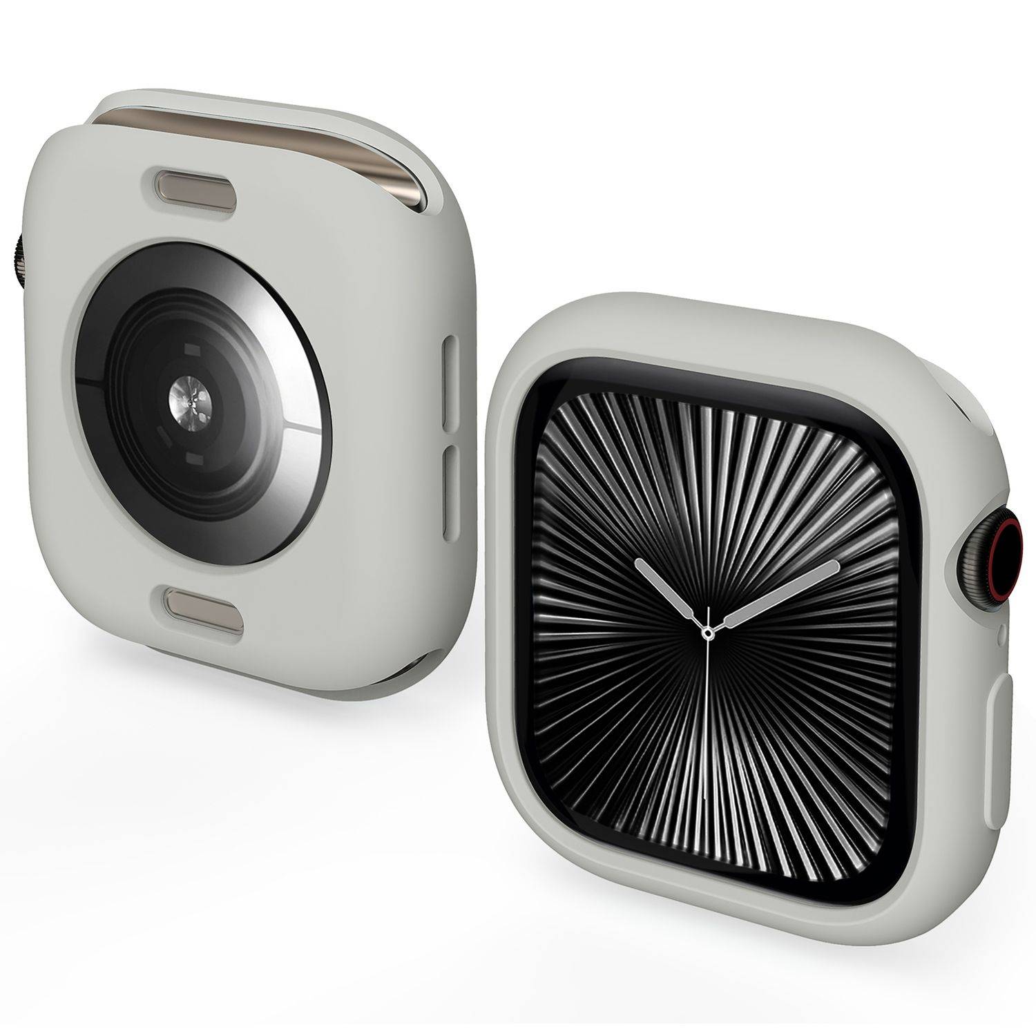 Für Apple Watch Series 10 42mm Candy Design Smart Watch TPU Gehäuse Hülle Dunkelgrau