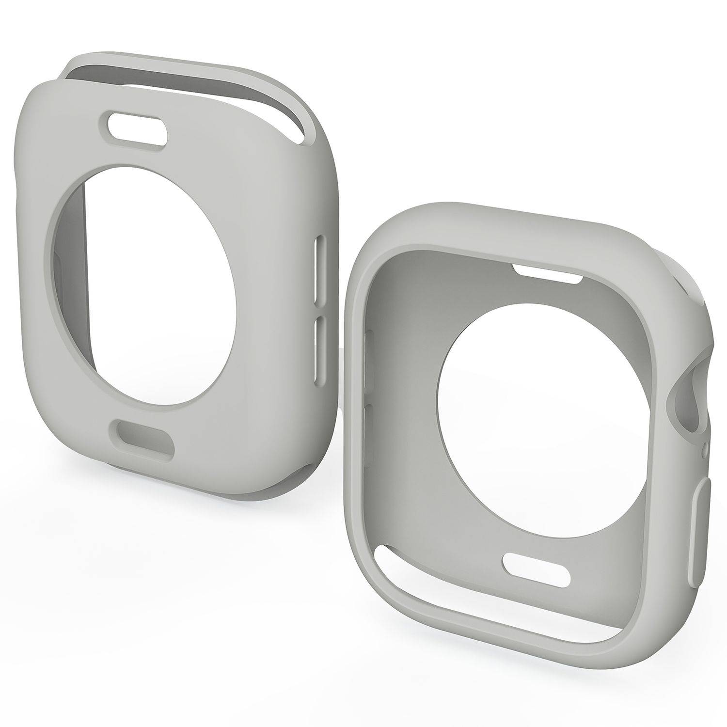 Für Apple Watch Series 10 46mm Candy Design Smart Watch TPU Gehäuse Hülle Dunkelgrau