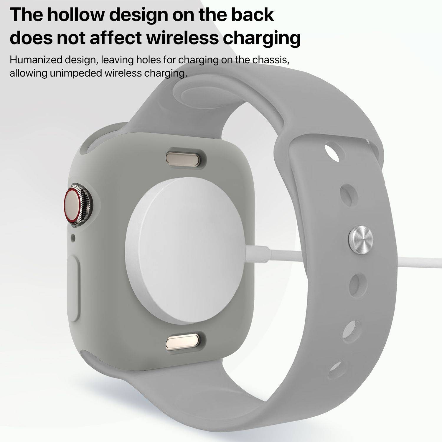 Für Apple Watch Series 10 42mm Candy Design Smart Watch TPU Gehäuse Hülle Dunkelgrau