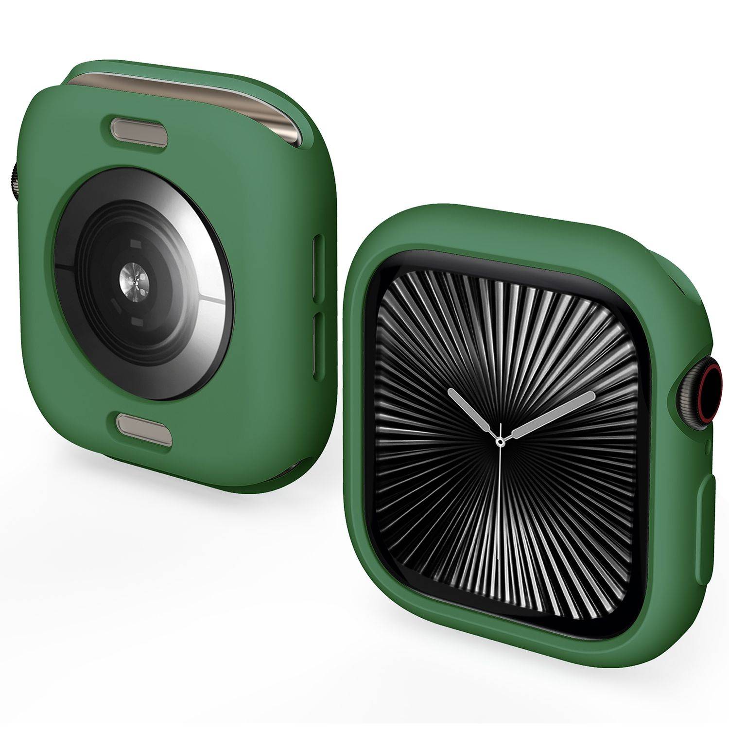 Für Apple Watch Series 10 46mm Candy Design Smart Watch TPU Gehäuse Hülle Grün