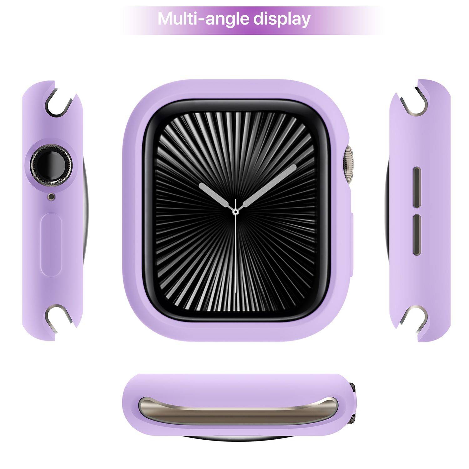 Für Apple Watch Series 10 46mm Candy Design Smart Watch TPU Gehäuse Hülle Lila