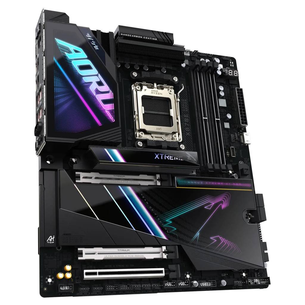GIGABYTE - AORUS X870E XTREME AI TOP - Motherboard - ATX - Socket AM5 - AMD X870E Chipsatz - USB-C 3.2 Gen 2x2, USB 3.2