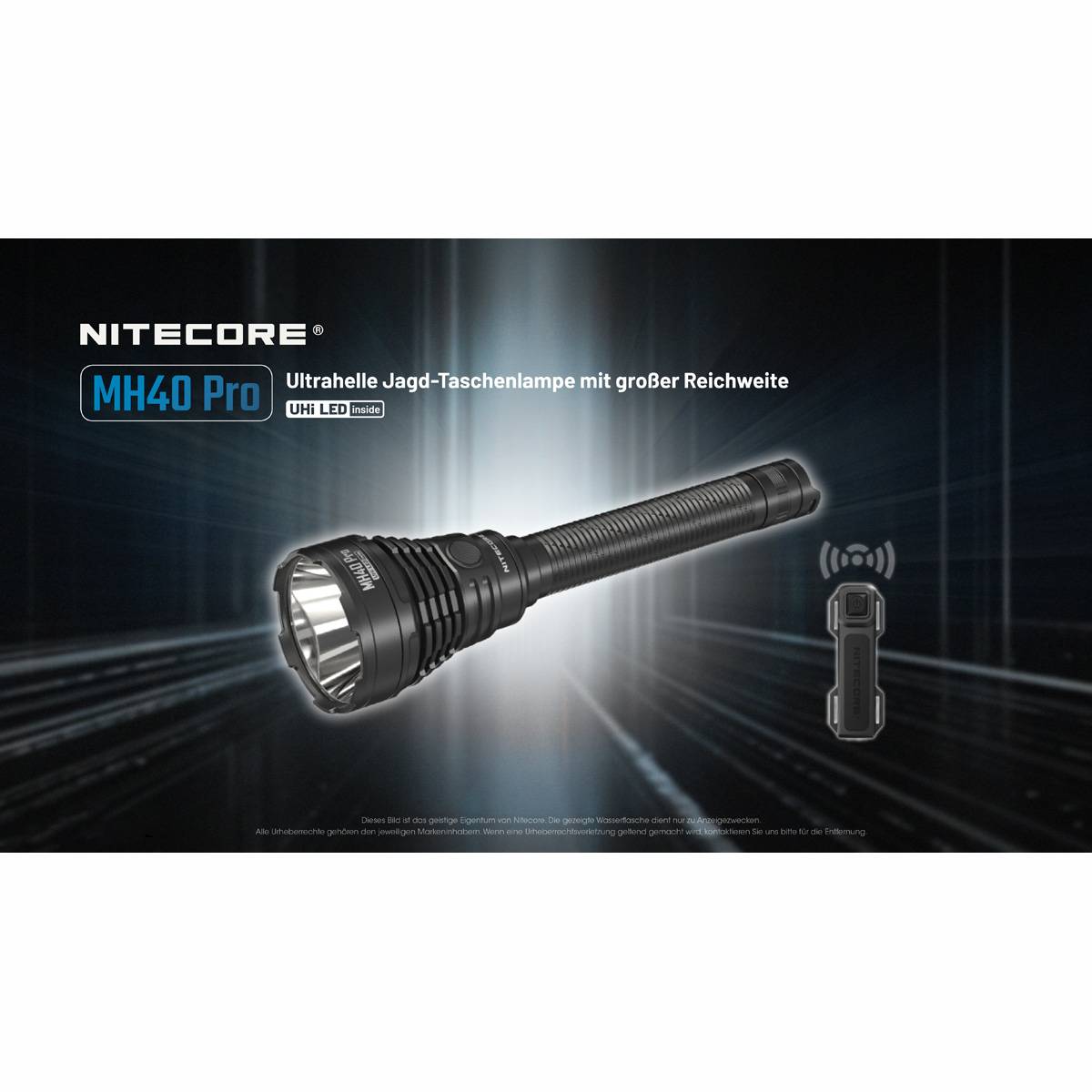 Nitecore MH40 Pro LED-Taschenlampe 3500 Lumen - Schwarz