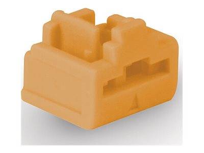 LINDY - LAN-Portblocker - orange (Packung mit