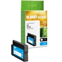KMP GOLD Patrone HP 963XL (3JA27AE) cyan 2000 S.