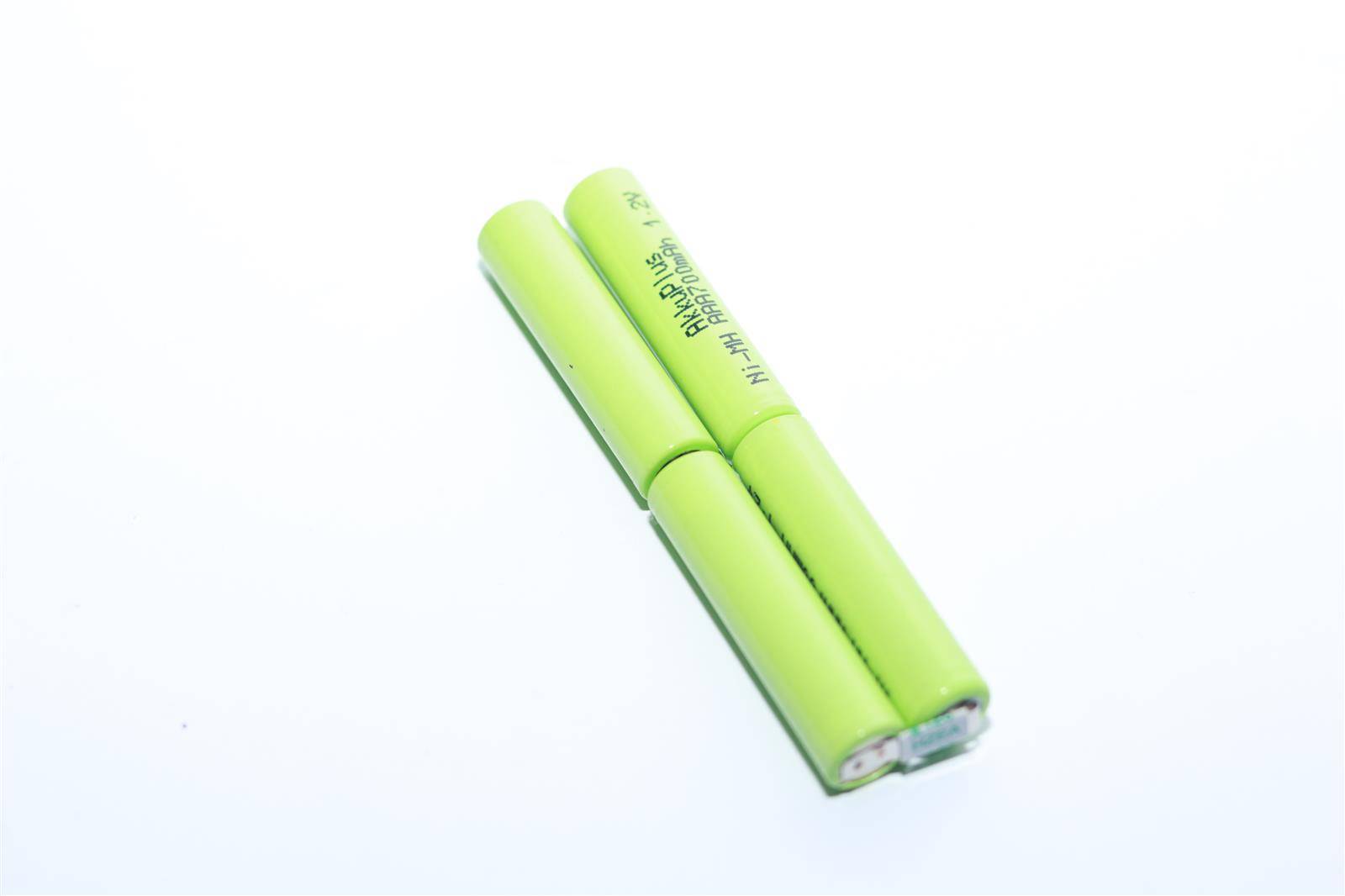 Akkupack L2X2 Micro AAA - 4,8 Volt 700mAh Ni-MH - zum Selbsteinbau