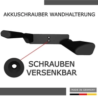 TronicXL Wandhalterung Wand Halterung z. B. für Dewalt Akkuschrauber 18V DCD777S2T DCD771C2 DCD796N Werkzeughalter TronicXL Wandhalterung Wand Halterung z. B. für Dewalt Akkuschrauber 18V DCD777S2T DCD771C2 DCD796N Werkzeughalter