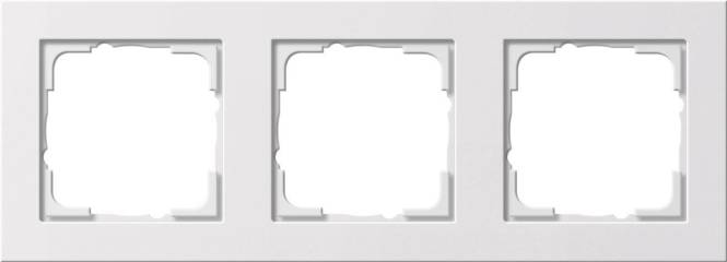 GIRA 021322 Abdeckrahmen 3fach E2 Reinweiß seidenmatt Install.Baumaterial Schaltermat/Geb.Steu
