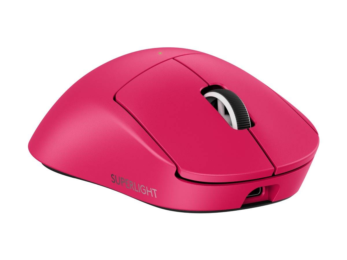 Rosa kabelloses Computermaus mit Scrollrad und 