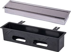 Pluggit Abluftblende Slot Edelstahl - EVBP10S