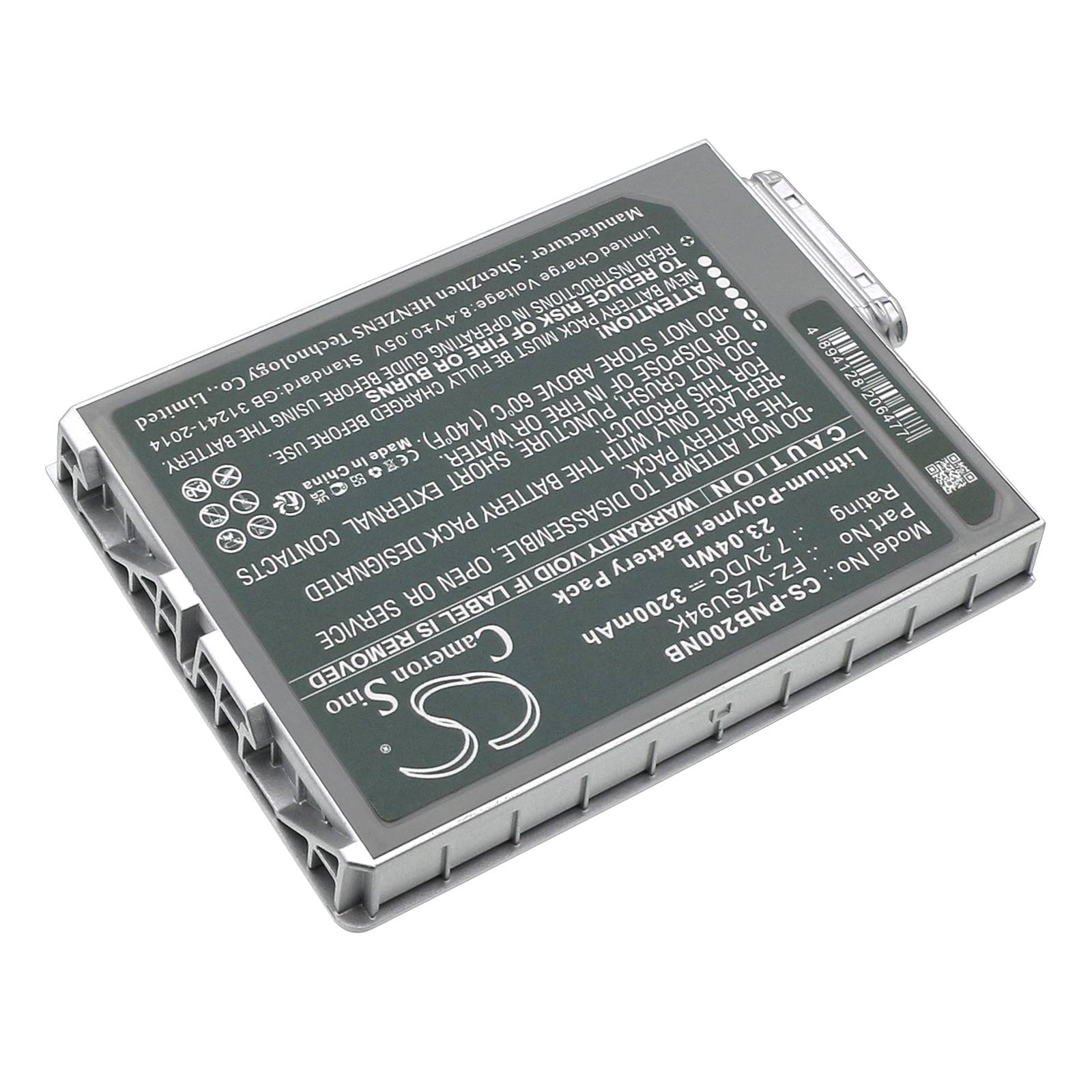 Ersatzakku - CS-PNB200NB - für Panasonic Toughpad FZ-M1, FZ-B2, FZ-M1C - 7,2 Volt 3200mAh Li-Polymer