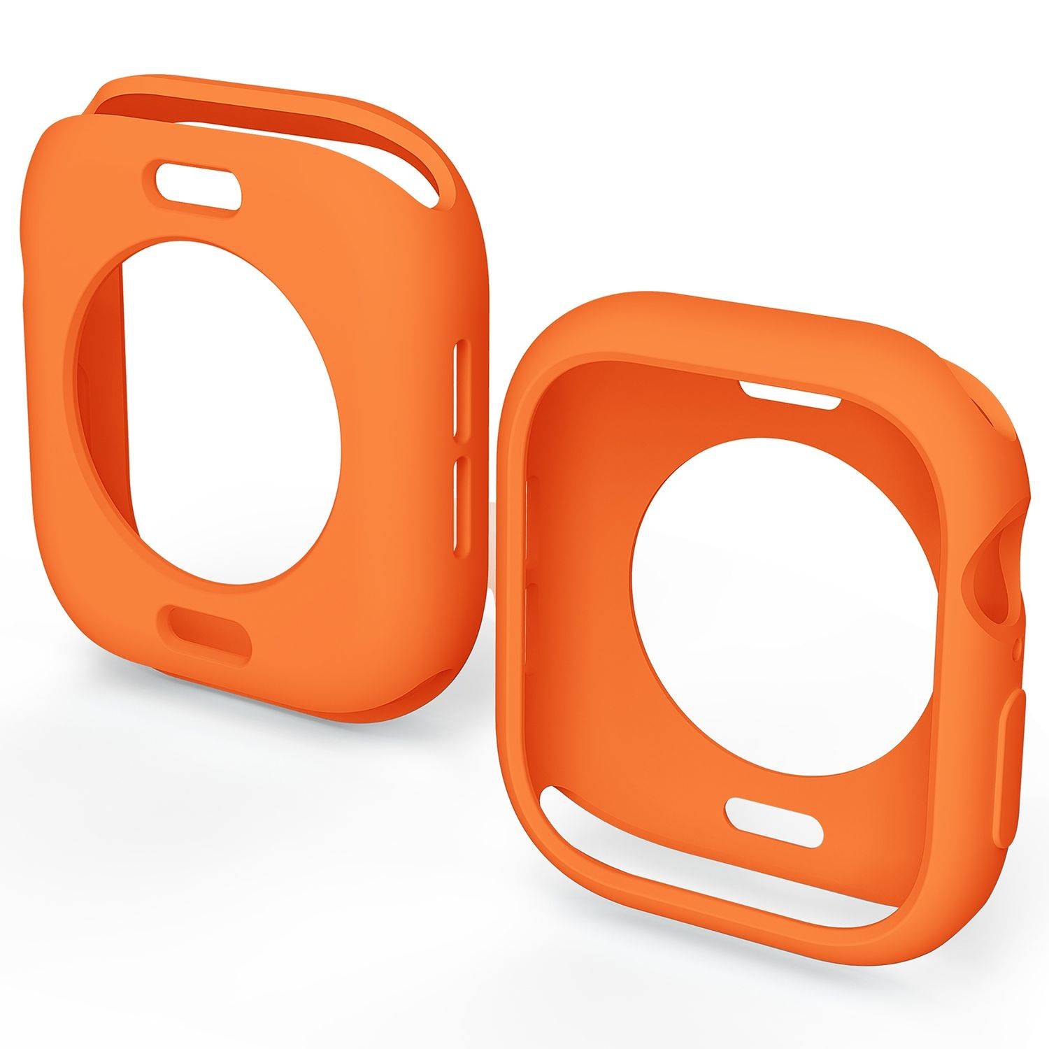 Für Apple Watch Series 10 46mm Candy Design Smart Watch TPU Gehäuse Hülle Orange