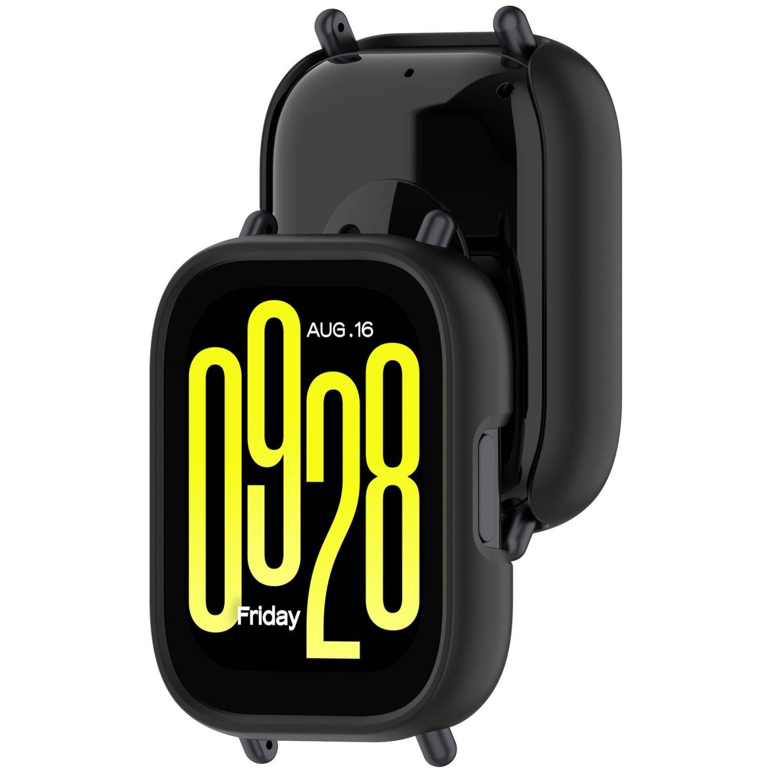 Für Xiaomi Redmi Watch 5 Active Kunststoff Schutz Hülle Case Gehäuse Design Schwarz