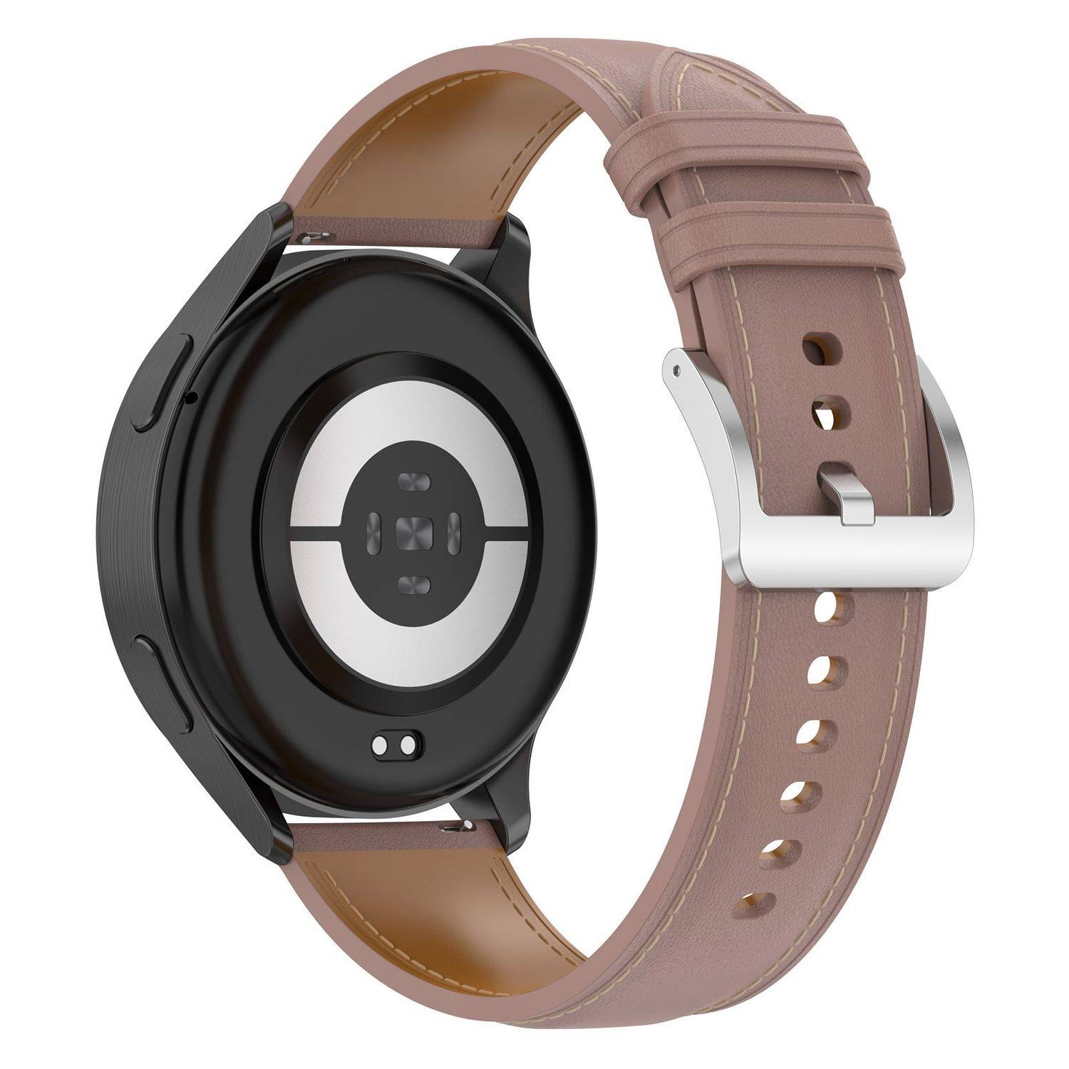 Für Xiaomi Watch S4 Sport Echtleder Armband mit Edelstahl-Schnellverschluss Rosa