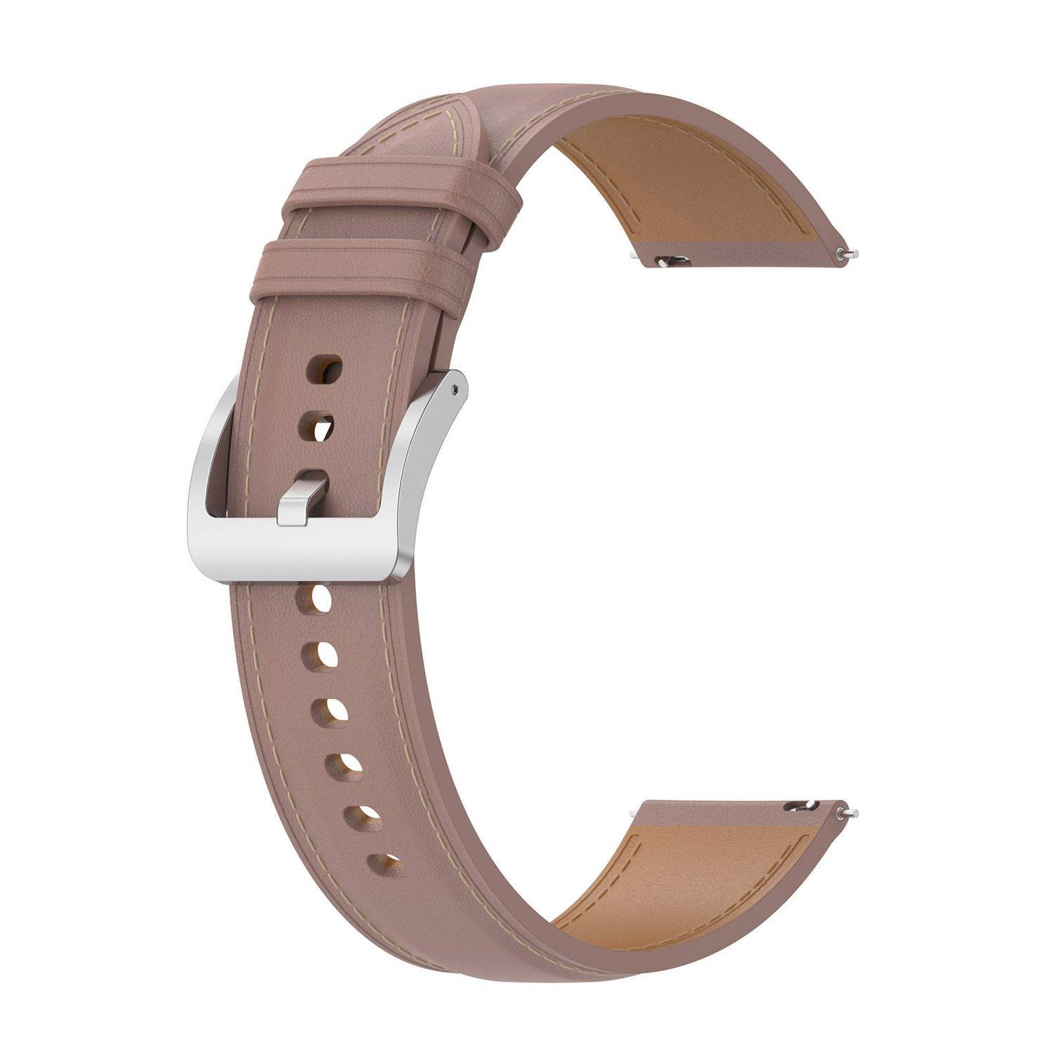 Für Xiaomi Watch S4 Sport Echtleder Armband mit Edelstahl-Schnellverschluss Rosa