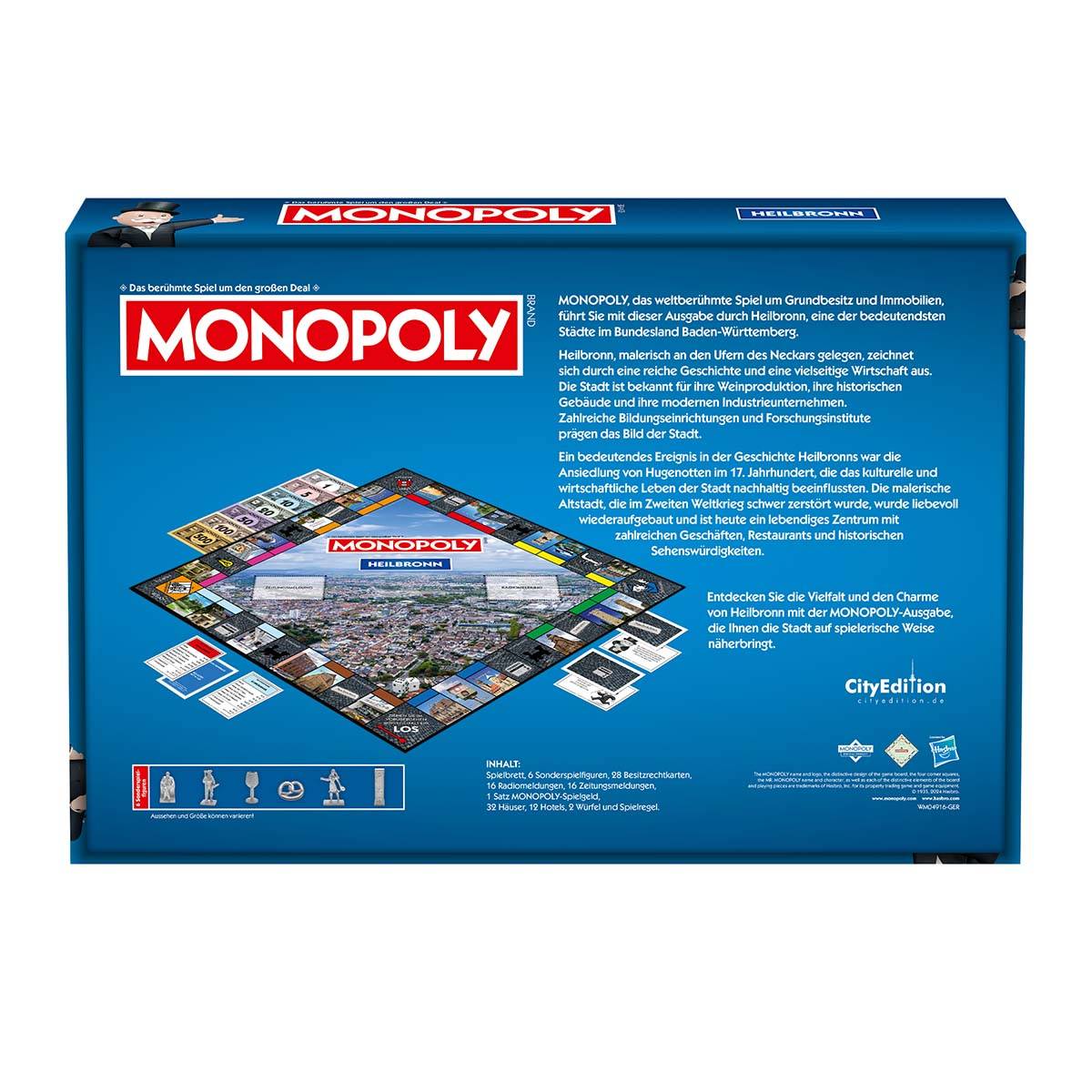 Monopoly - Heilbronn Brettspiel Gesellschaftsspiel Spiel Cityedition Stadtedition