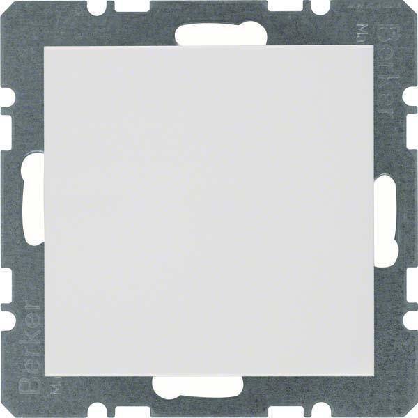 BER S1 Blindabdeckung ohne 10098989 Sockel polarweiss glänzend Install.Baumaterial Schalter
