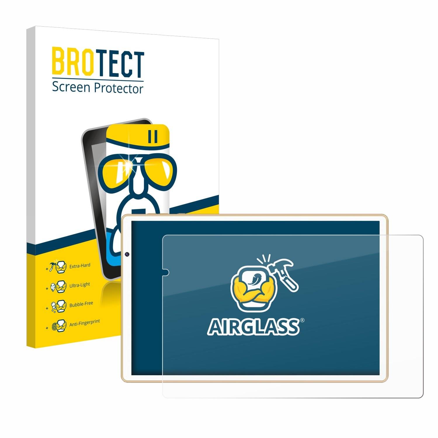BROTECT AirGlass Glas Panzer-Folie für Facetel Q3 -