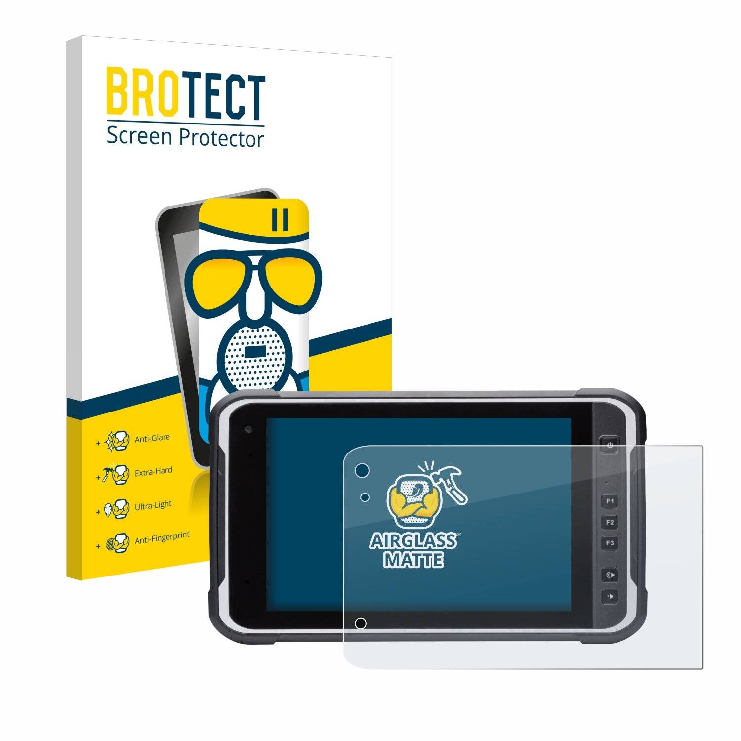 BROTECT AirGlass Matt Glas Panzer Folie für Handheld Algiz