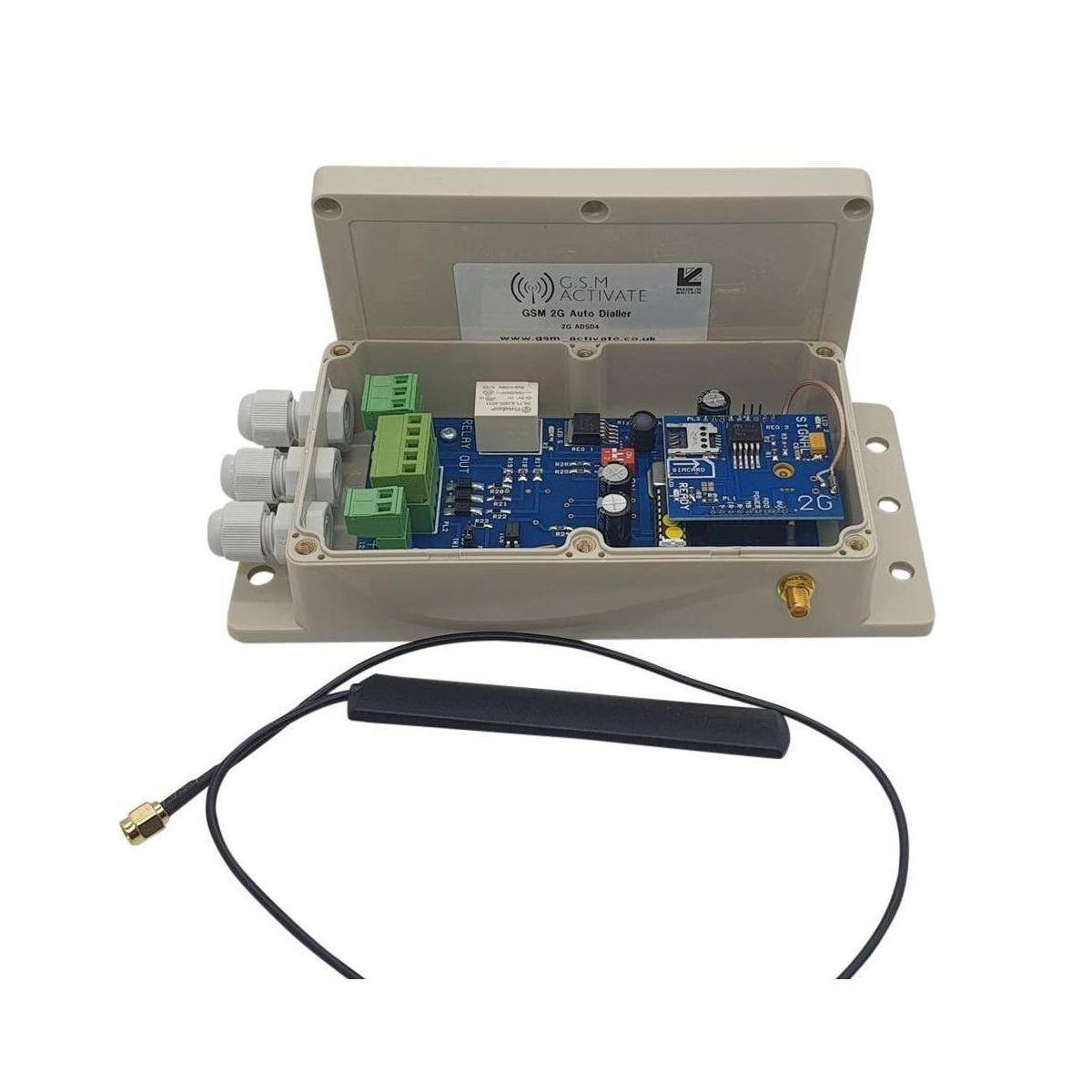 4G - AD4IN1V8 - 8 INPUTS - 4G - AD4IN1V8 - 8 EINGÄNGE - 4G GSM Auto Dialer - 8 Eingänge High und Low