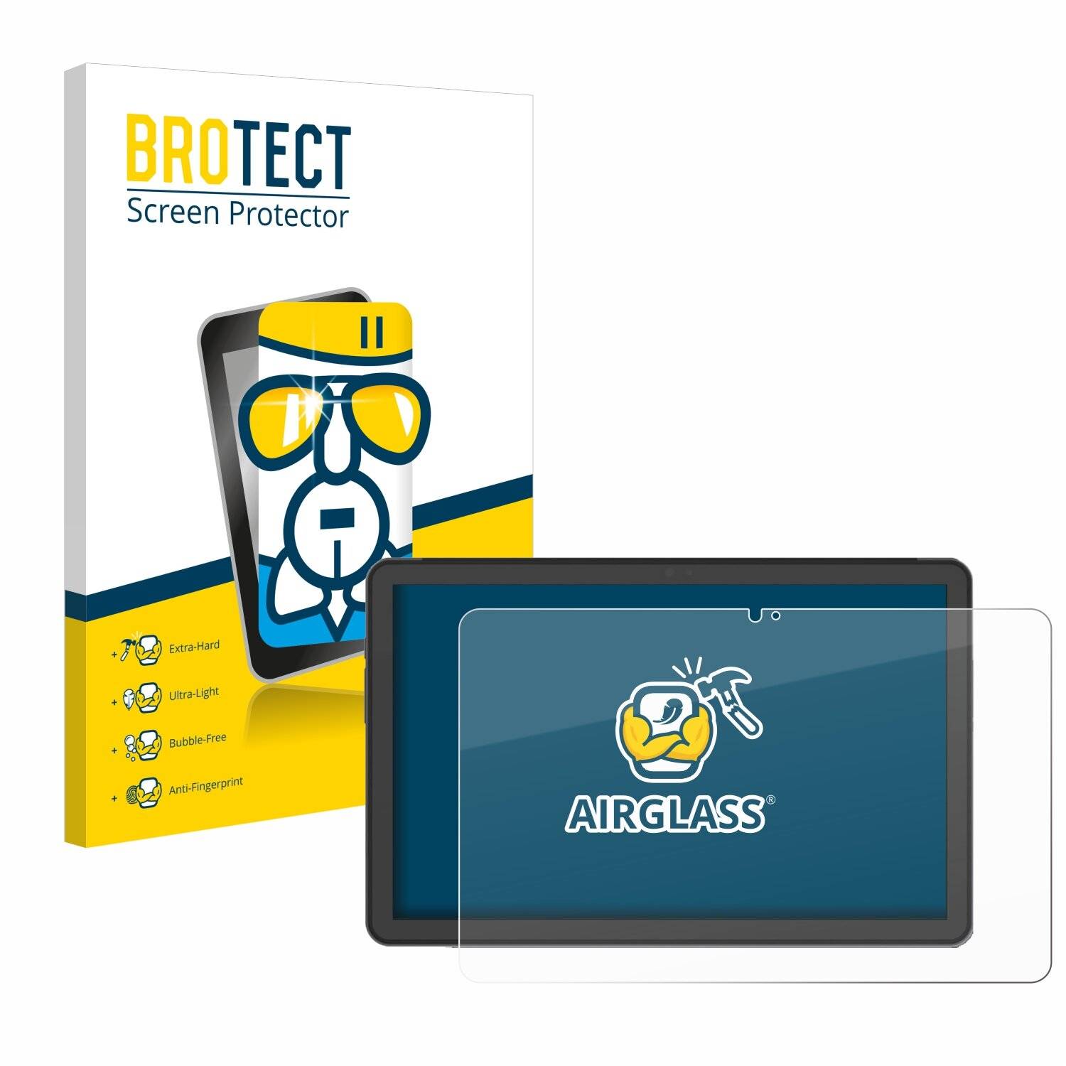 BROTECT AirGlass Glas Panzer-Folie für AGM Pad P1 -