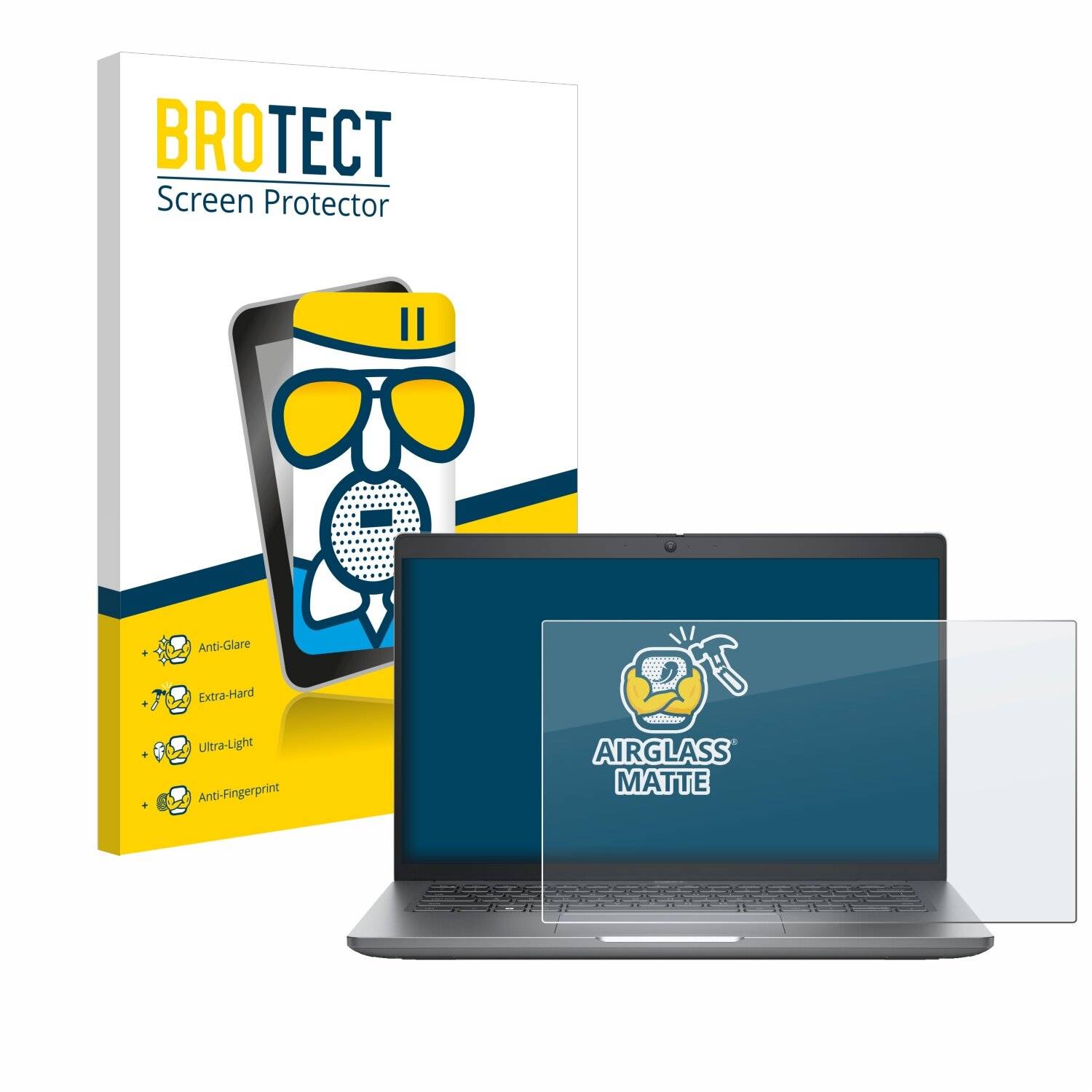 BROTECT AirGlass Matt Glas Panzer Folie für Dell Precision