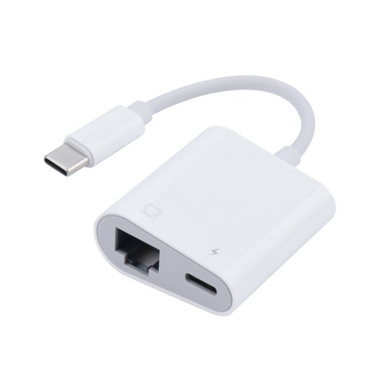 ENGELMANN USB-C auf Ethernet Adapter mit Ladefunktion