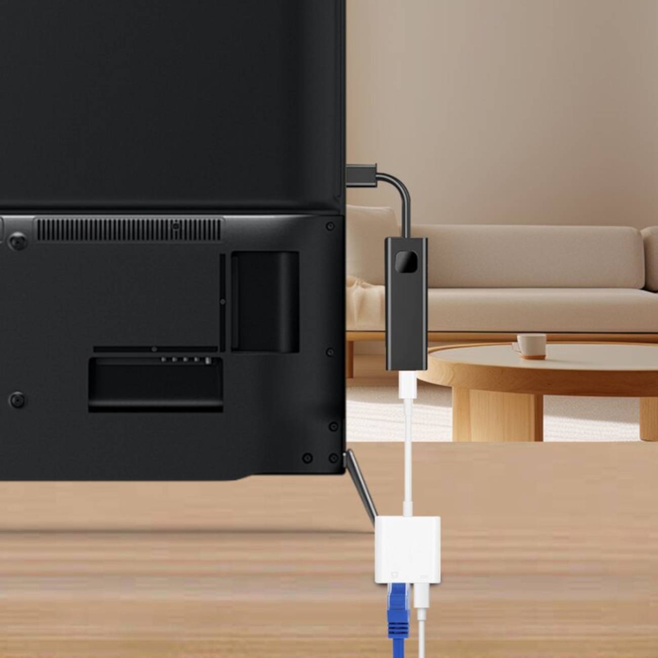 ENGELMANN USB-C auf Ethernet Adapter mit Ladefunktion